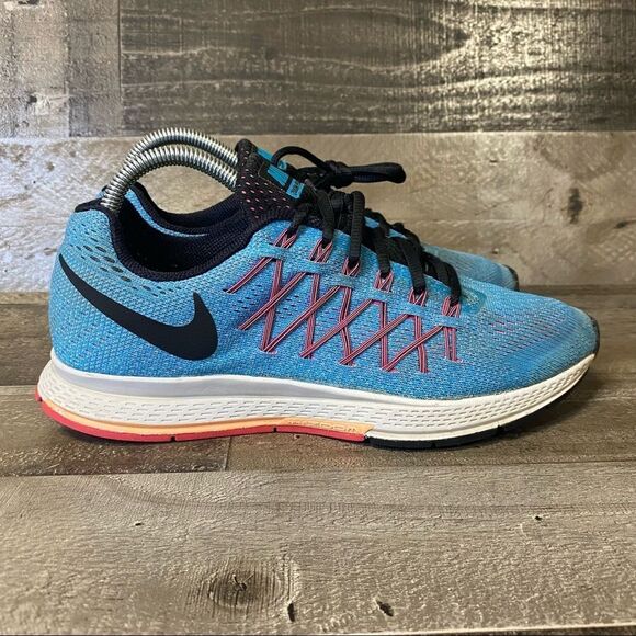 Nike zoom Pegasus 32 Womens size 8.5 blue running shoes 749344-408 - Picture 1 of 10